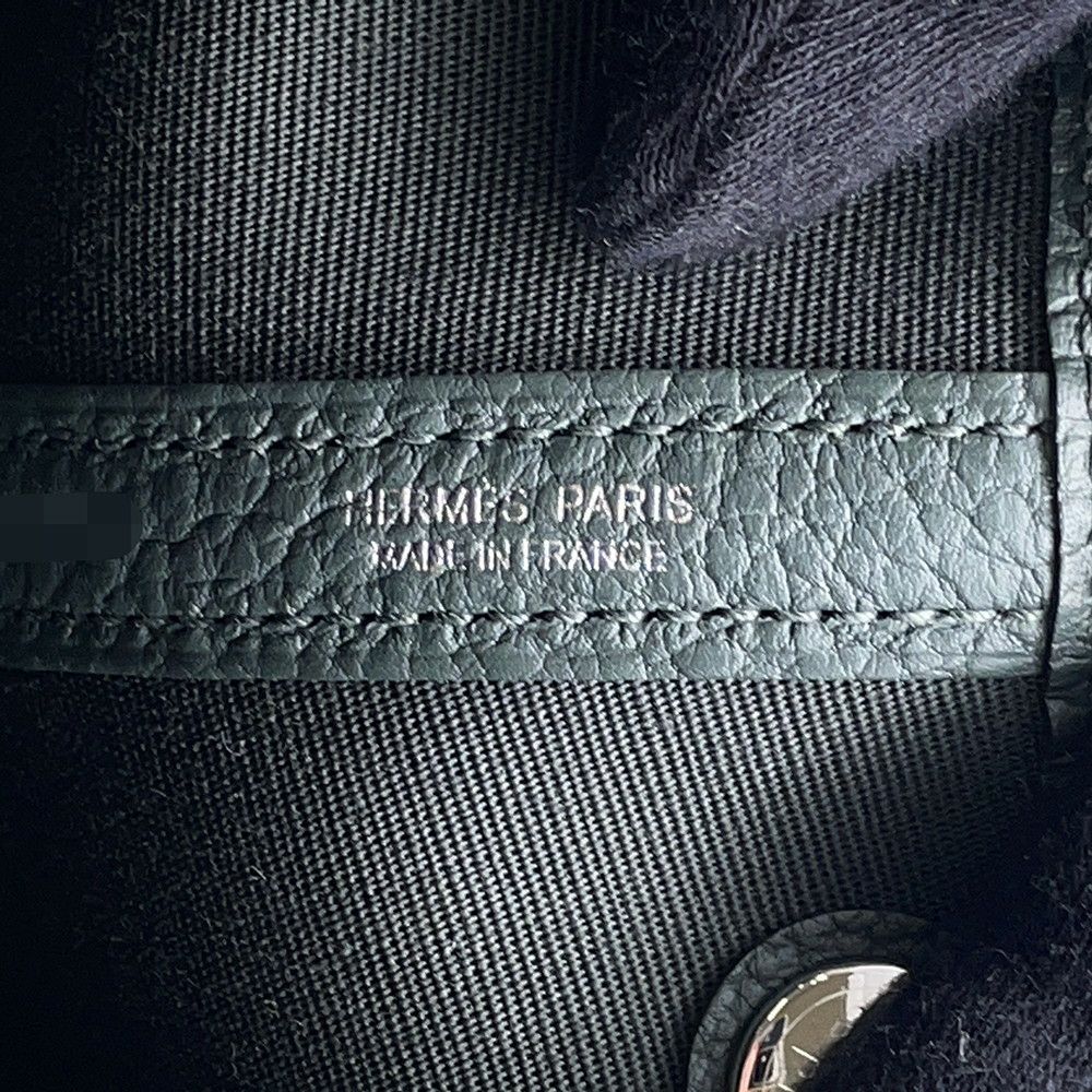 エルメス トートバッグ ガーデンパーティTPM ヴェールマングローブ/シルバー金具 トワルオフィシエ/ネゴンダ K刻印