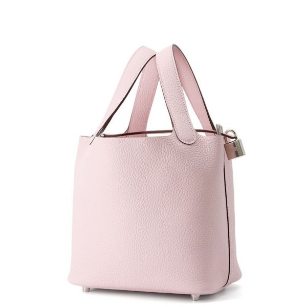 エルメス ハンドバッグ ピコタンロックPM ローズサクラ/シルバー金具 トリヨンクレマンス B刻印