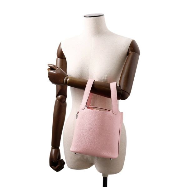 エルメス ハンドバッグ ピコタンロックPM ローズサクラ/シルバー金具 トリヨンクレマンス B刻印