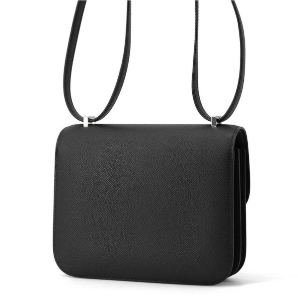 エルメス ショルダーバッグ ミニ コンスタンス3 ブラック/シルバー金具 エプソン K刻印 HERMES Constance 黒