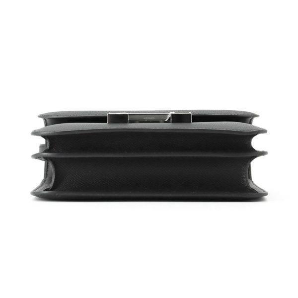 エルメス ショルダーバッグ ミニ コンスタンス3 ブラック/シルバー金具 エプソン K刻印 HERMES Constance 黒