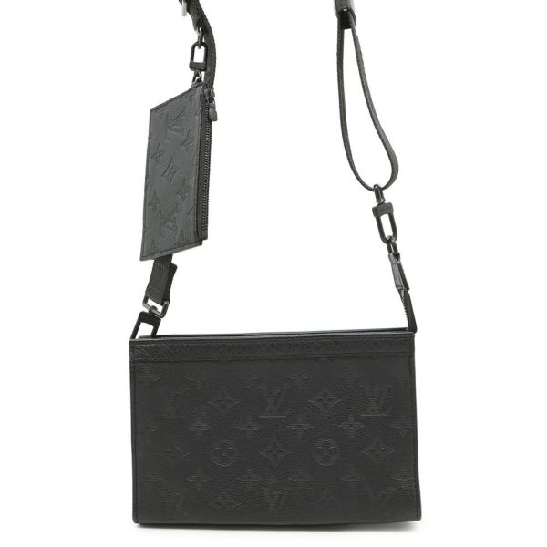 ルイヴィトン ショルダーバッグ モノグラム・シャドウ ガストン・ウェアラブル ウォレット M81115 メンズ 黒 ブラック