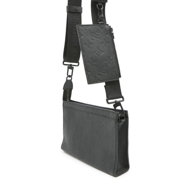 ルイヴィトン ショルダーバッグ モノグラム・シャドウ ガストン・ウェアラブル ウォレット M81115 メンズ 黒 ブラック