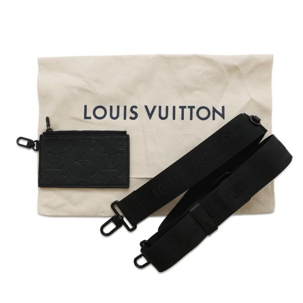 ルイヴィトン ショルダーバッグ モノグラム・シャドウ ガストン・ウェアラブル ウォレット M81115 メンズ 黒 ブラック