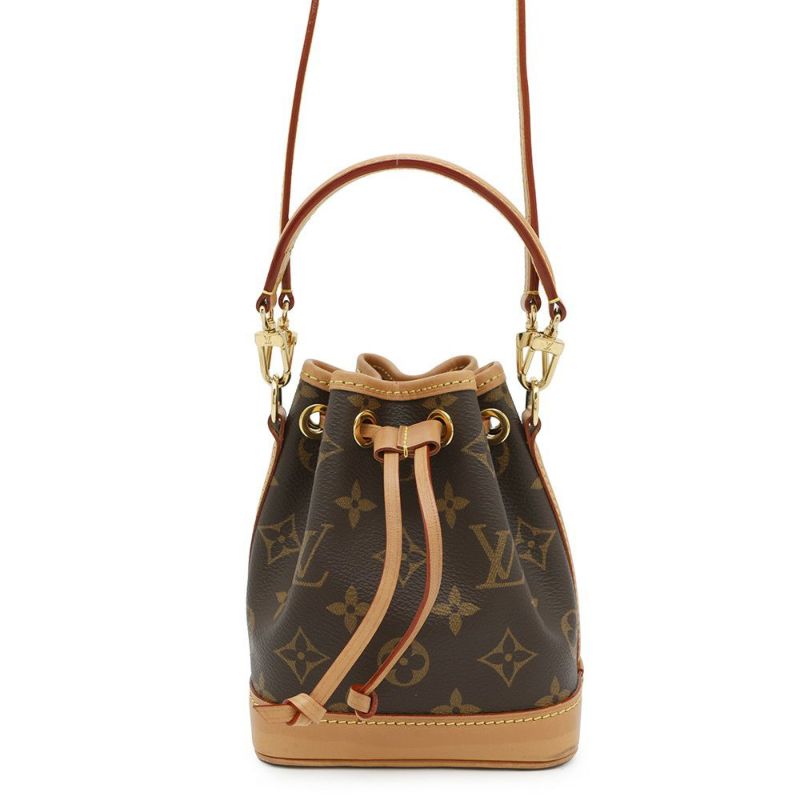 ルイヴィトン ハンドバッグ モノグラム ナノ・ノエ M81266 LOUIS VUITTON 2wayショルダーバッグ