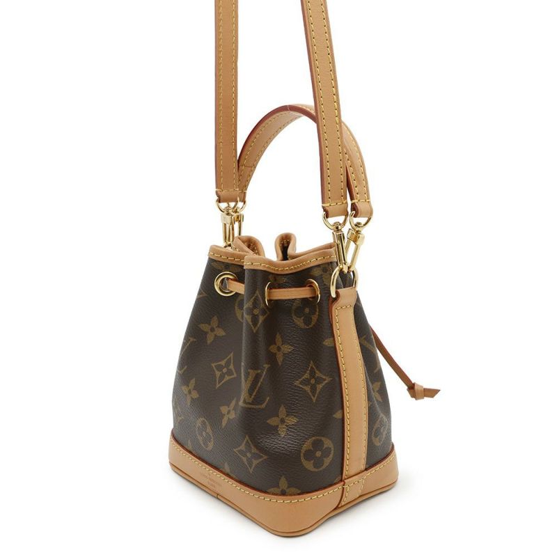 ルイヴィトン ハンドバッグ モノグラム ナノ・ノエ M81266 LOUIS VUITTON 2wayショルダーバッグ