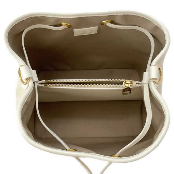 ルイヴィトン ショルダーバッグ モノグラム コットン バイ・ザ・プール ネオ ノエ MM M22852 LOUIS VUITTON ベージュ 白