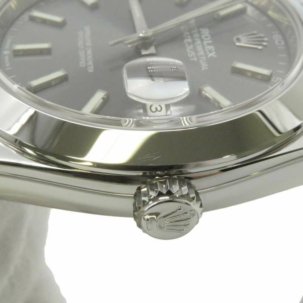 ロレックス デイトジャスト41 SS ランダムシリアル ルーレット 126300 ROLEX 腕時計 スレート文字盤