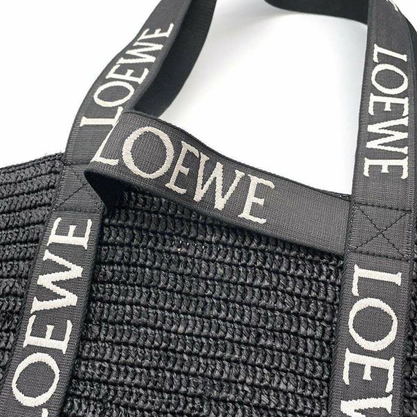 ロエベ トートバッグ フォールドショッパー ラフィア B507X23X10 LOEWE バッグ 黒