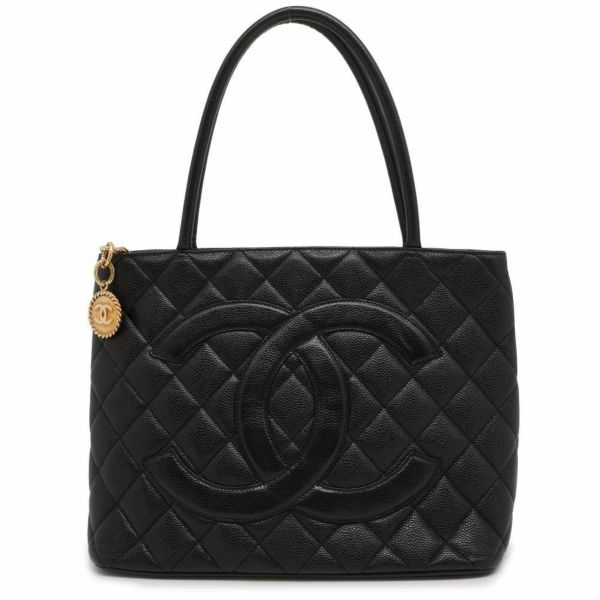 シャネル トートバッグ 復刻トート ココマーク キャビアスキン A01804 CHANEL バッグ マトラッセ キルティング 黒