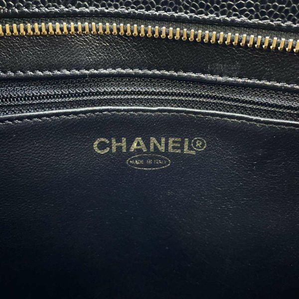 シャネル トートバッグ 復刻トート ココマーク キャビアスキン A01804 CHANEL バッグ マトラッセ キルティング 黒