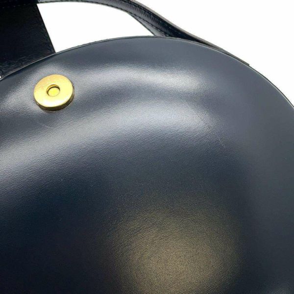 ロエベ ハンドバッグ ヴィンテージ ラウンド レザー LOEWE バッグ ネイビー