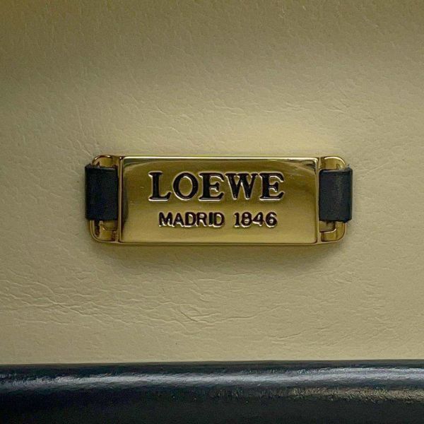 ロエベ ハンドバッグ ヴィンテージ ラウンド レザー LOEWE バッグ ネイビー