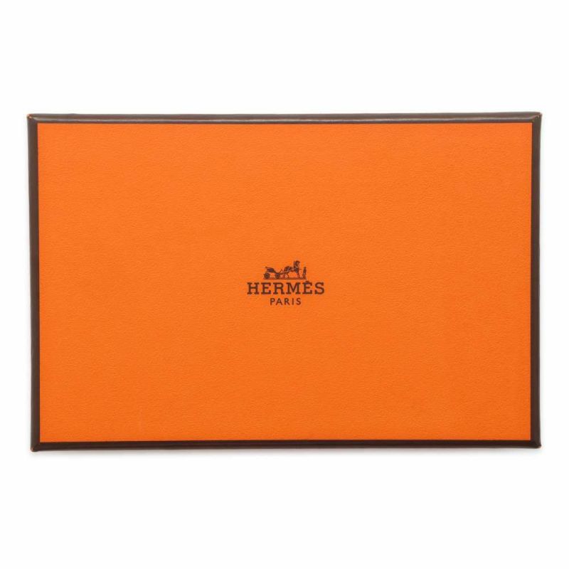 エルメス カードケース カルヴィ ブラック ヴォーエプソン B刻印 HERMES 名刺入れ 黒