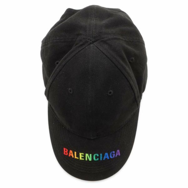 バレンシアガ キャップ ロゴ コットン サイズ58 BALENCIAGA 帽子 黒