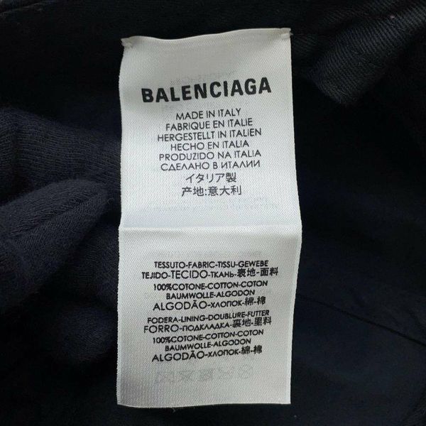 バレンシアガ キャップ ロゴ コットン サイズ58 BALENCIAGA 帽子 黒