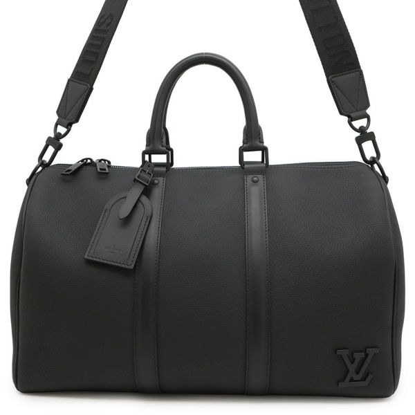 ルイヴィトン ボストンバッグ キーポル・バンドリエール40 M57088 2wayショルダー LOUIS VUITTON 黒 ブラック