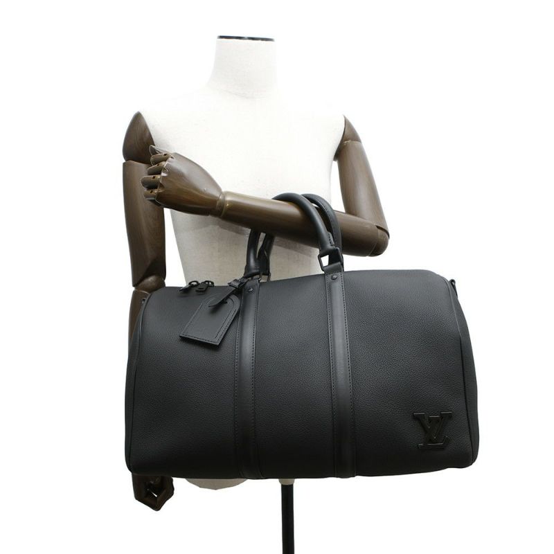 ルイヴィトン ボストンバッグ キーポル・バンドリエール40 M57088 2wayショルダー LOUIS VUITTON 黒 ブラック