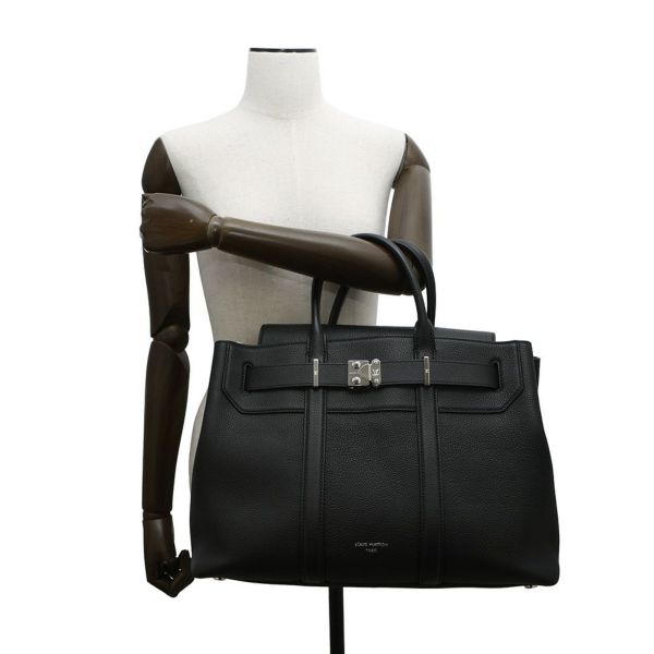 ルイヴィトン トートバッグ ミレジム・カーフレザー ジョルジュ・トートMM M23153 2wayショルダー 黒 ブラック