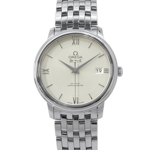 オメガ デヴィル プレステージ 424.10.37.20.02.001 OMEGA 腕時計 シルバー文字盤