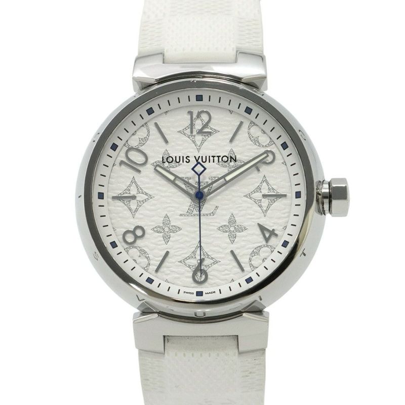 ルイヴィトン タンブール QA114Z LOUIS VUITTON 腕時計 白文字盤