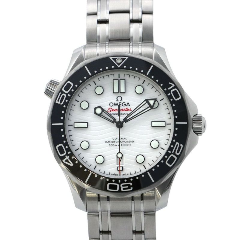 オメガ シーマスター ダイバー 300M コーアクシャル 210.30.42.20.04.001 OMEGA 腕時計 白文字盤