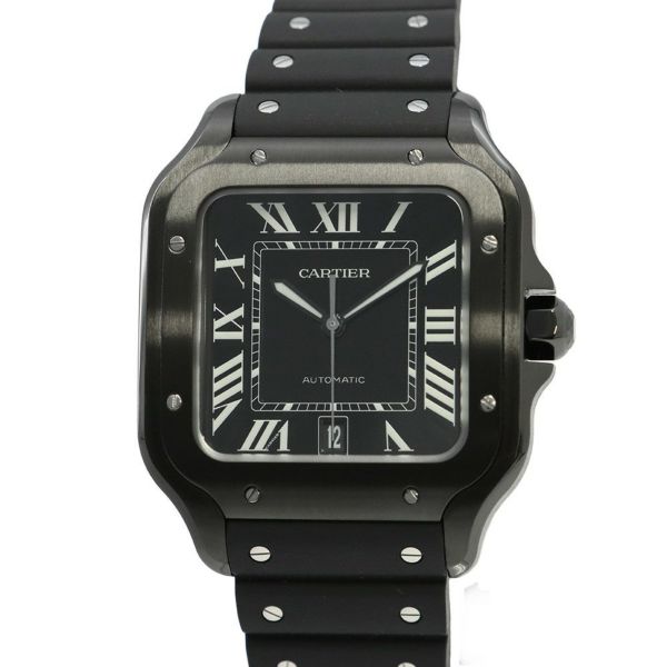 カルティエ サントス ドゥ カルティエ LM WSSA0039 Cartier 腕時計 黒文字盤