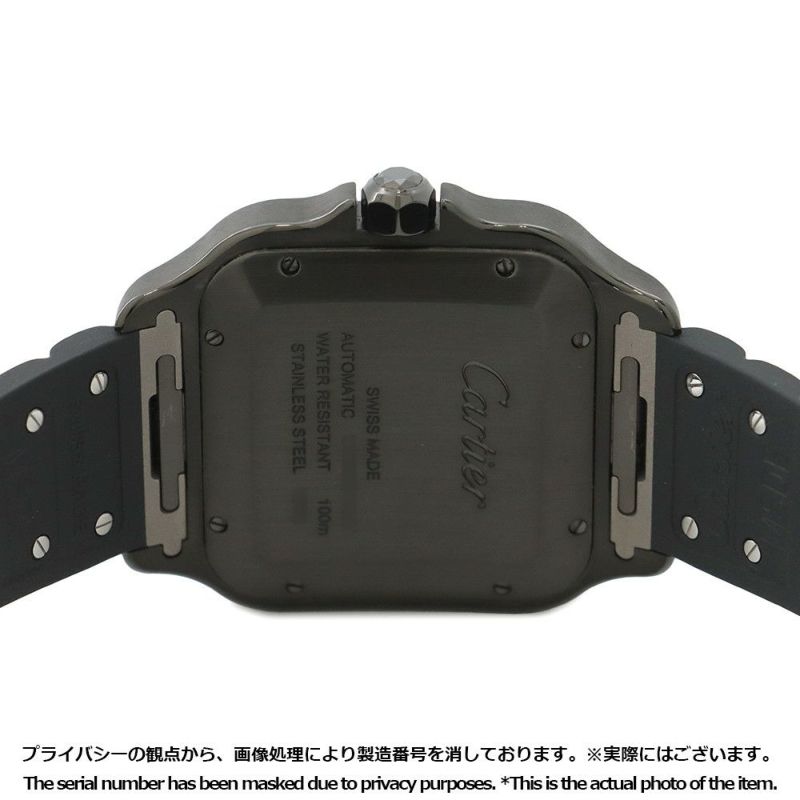 カルティエ サントス ドゥ カルティエ LM WSSA0039 Cartier 腕時計 黒文字盤