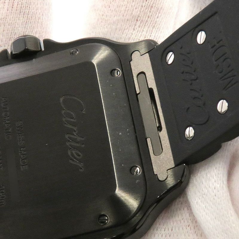 カルティエ サントス ドゥ カルティエ LM WSSA0039 Cartier 腕時計 黒文字盤