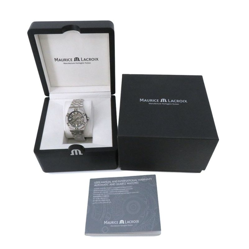 モーリスラクロア アイコン オートマティック スケルトン AI6007-SS002-030-1 ダークグレー文字盤