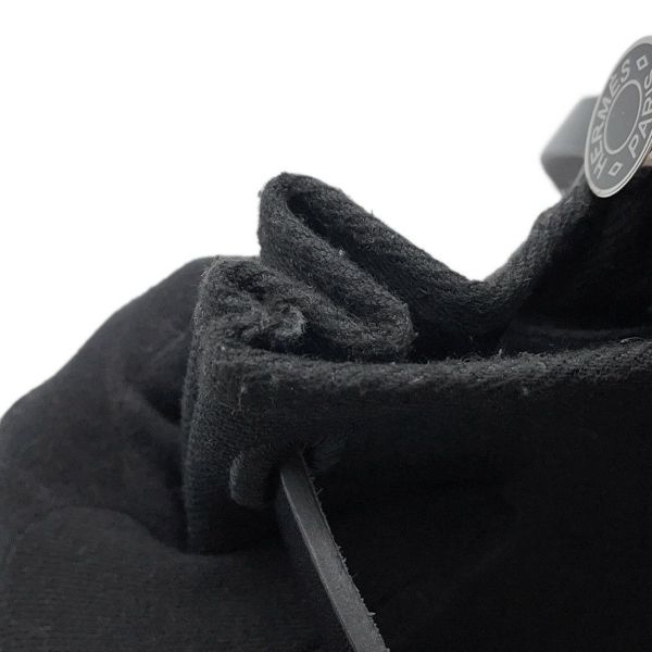 エルメス エールバッグジップPM ルトゥルネ ブラック/シルバー金具 トワルミリタリー/ヴァッシュハンター B刻印 黒