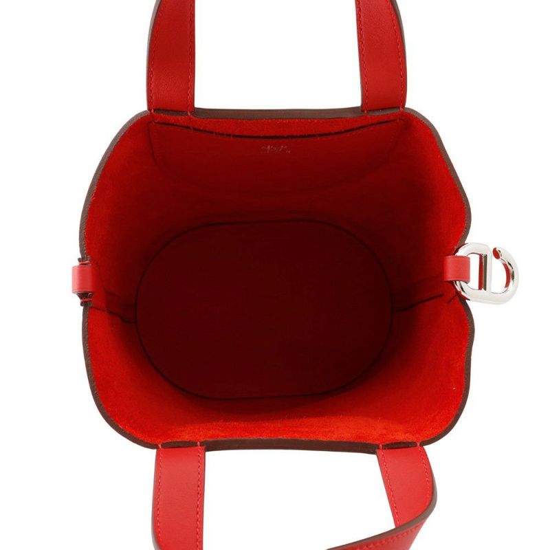 エルメス トートバッグ インザループ 18 ルージュラデュー/シルバー金具 トリヨンクレマンス/スイフト W刻印