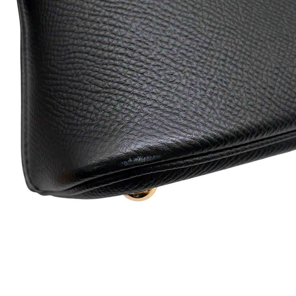 エルメス ハンドバッグ ボリード27 ブラック/ゴールド金具 エプソン Z刻印 2wayショルダー 黒