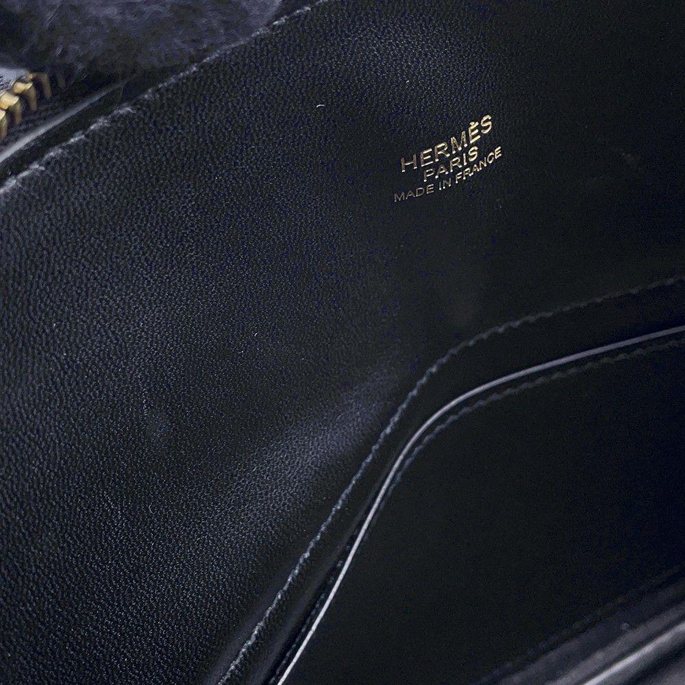 エルメス ハンドバッグ ボリード27 ブラック/ゴールド金具 エプソン Z刻印 2wayショルダー 黒