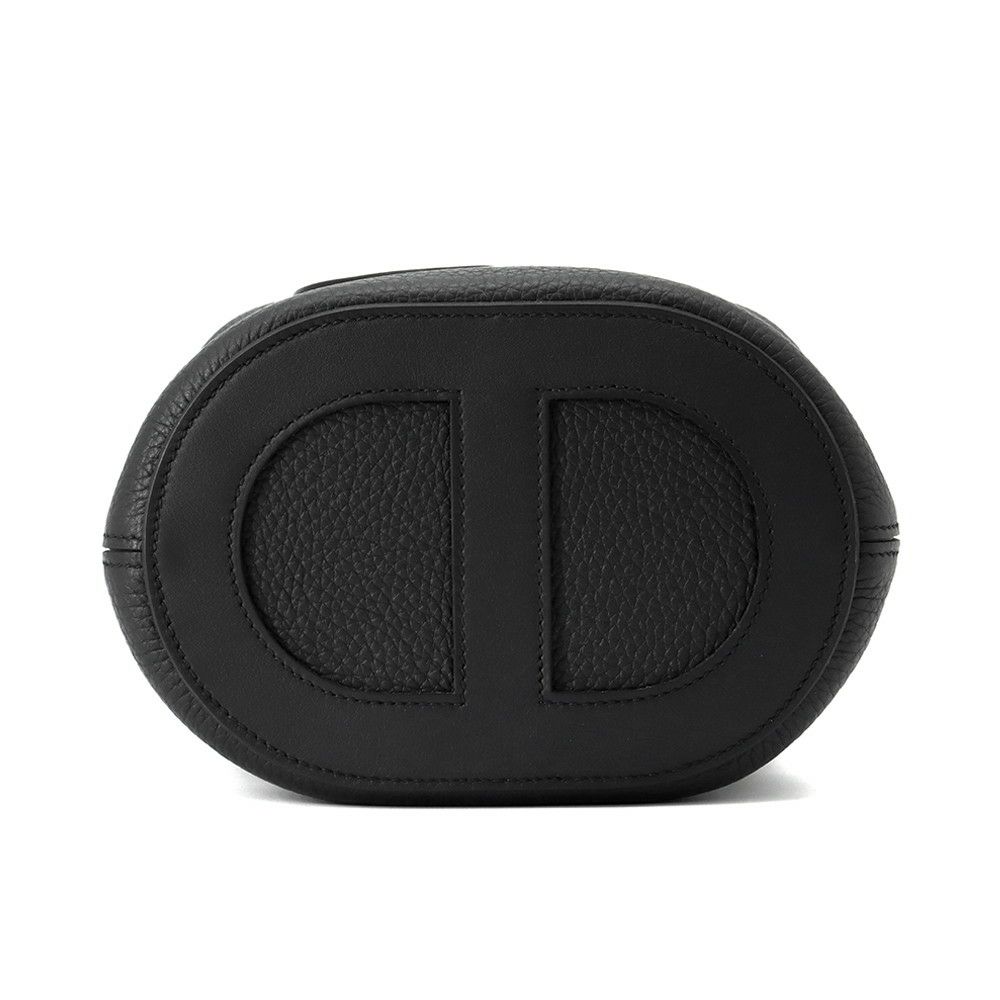 エルメス トートバッグ インザループ 18 ブラック/シルバー金具 トリヨンクレマンス/スイフト W刻印 黒