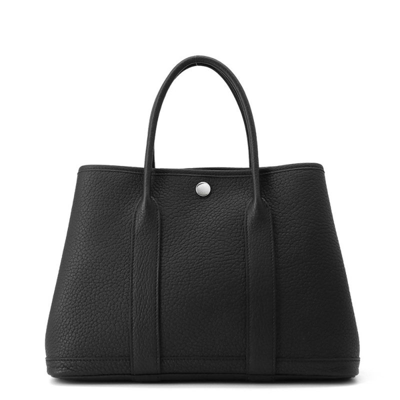 エルメス トートバッグ ガーデンパーティTPM ブラック/シルバー金具 ネゴンダ K刻印 黒