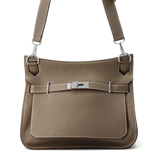 エルメス ショルダーバッグ ジプシエール34 エトゥープ/シルバー金具 トリヨンクレマンス □O刻印