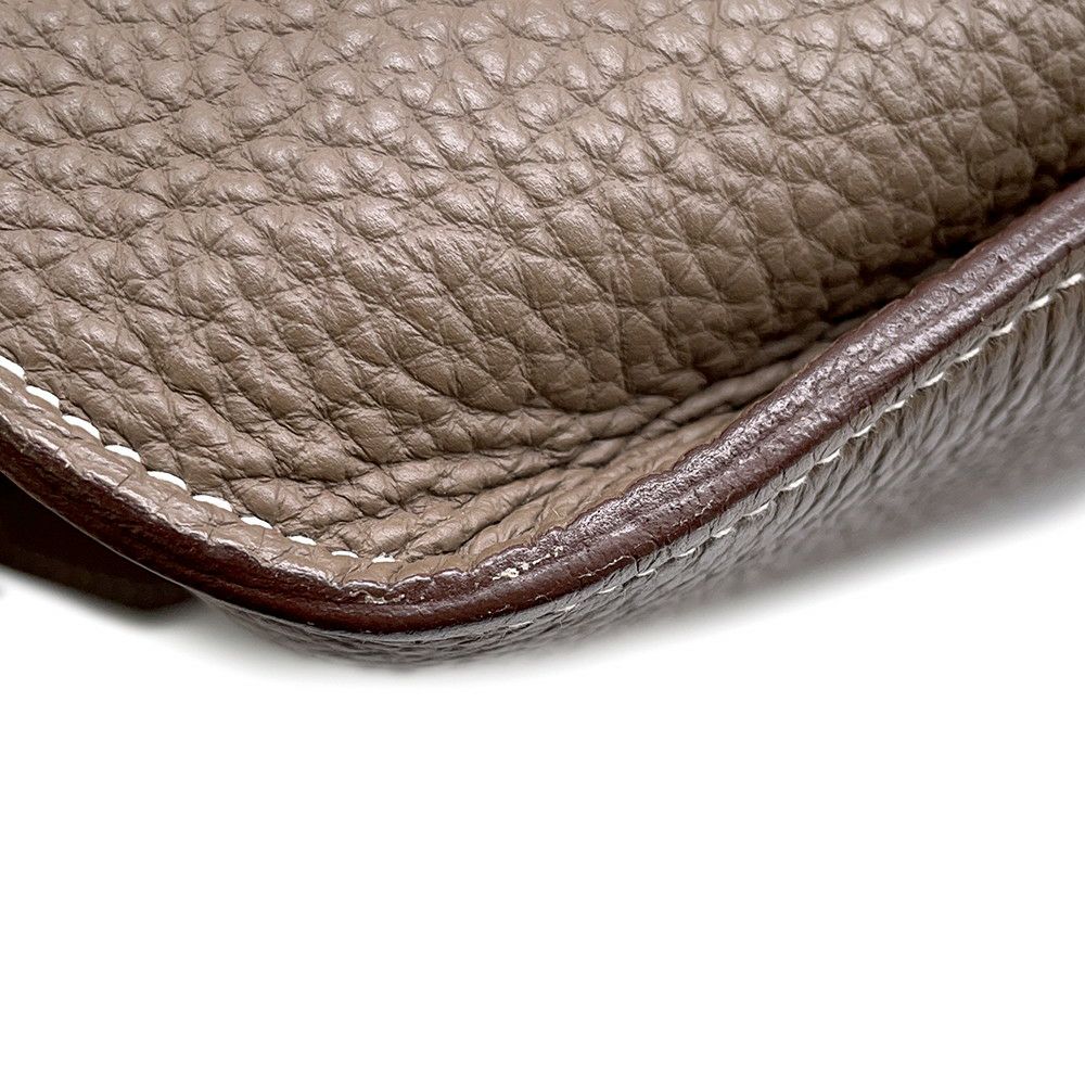 エルメス ショルダーバッグ ジプシエール34 エトゥープ/シルバー金具 トリヨンクレマンス □O刻印