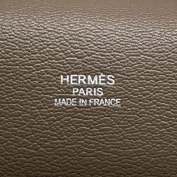 エルメス ショルダーバッグ ジプシエール34 エトゥープ/シルバー金具 トリヨンクレマンス □O刻印