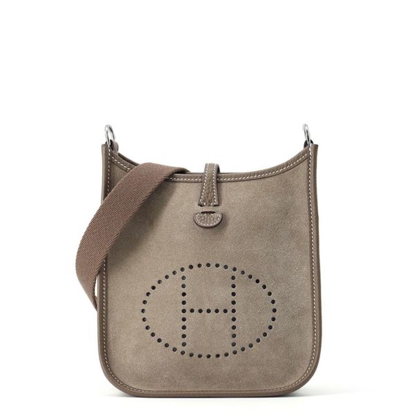 エルメス エブリンTPM アマゾン エトゥープ/シルバー金具 グリズリー/トリヨンクレマンス W刻印