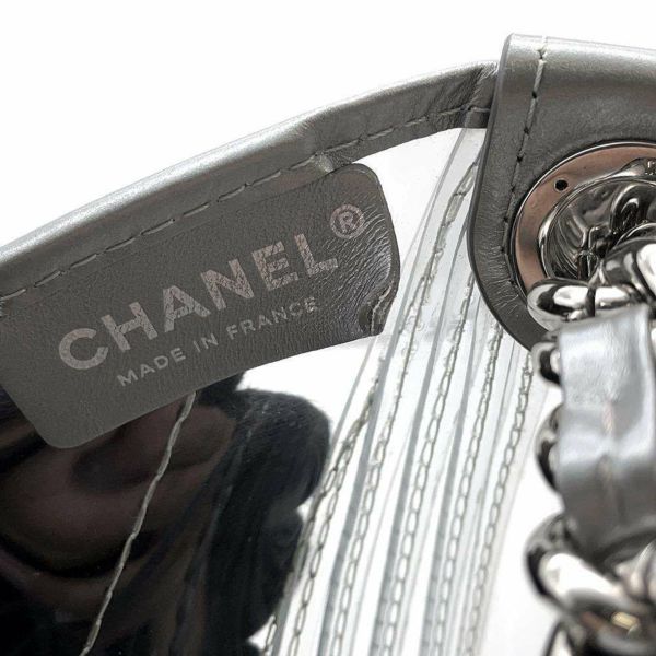 シャネル チェーンショルダーバッグ クリア ココマーク ビニール CHANEL バッグ