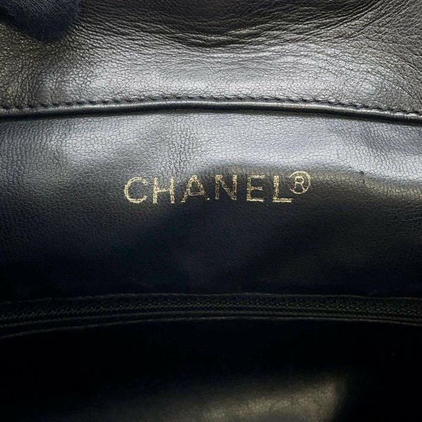 シャネル バックパック ココマーク マトラッセ チェーン CHANEL バッグ リュックサック 黒