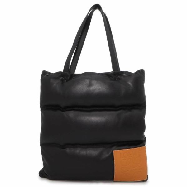 ロエベ トートバッグ パフィー バーティカル レザー 335.73.R72 LOEWE バッグ 黒