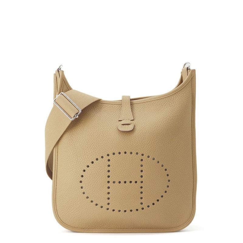 エルメス ショルダーバッグ エブリン3 PM ビスキュイ/シルバー金具 トリヨンクレマンス Z刻印 HERMES Evelyne