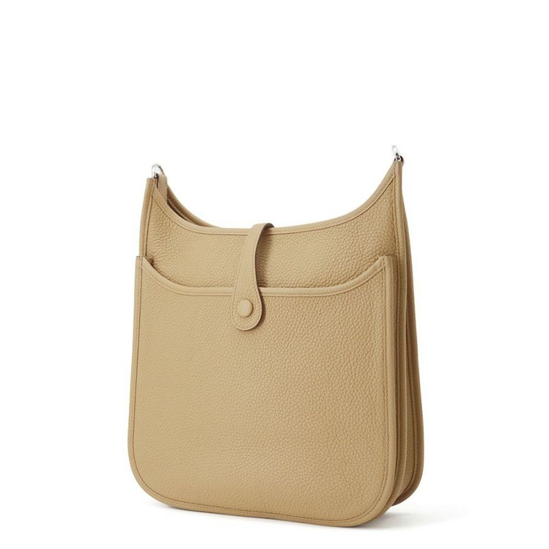 エルメス ショルダーバッグ エブリン3 PM ビスキュイ/シルバー金具 トリヨンクレマンス Z刻印 HERMES Evelyne
