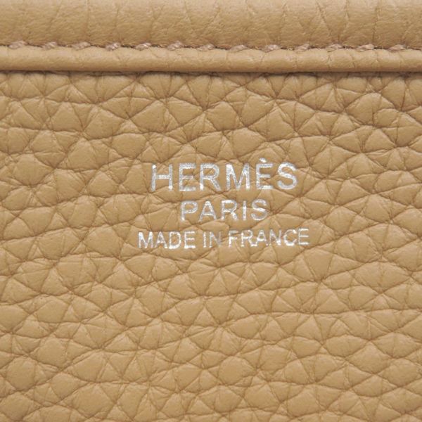 エルメス ショルダーバッグ エブリン3 PM ビスキュイ/シルバー金具 トリヨンクレマンス Z刻印 HERMES Evelyne