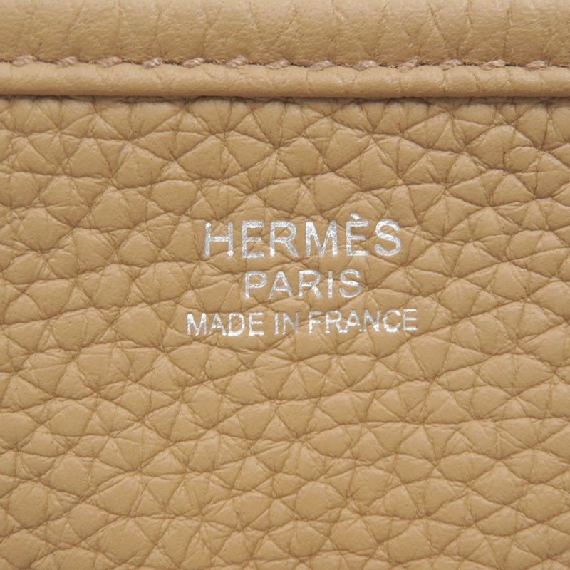 エルメス ショルダーバッグ エブリン3 PM ビスキュイ/シルバー金具 トリヨンクレマンス Z刻印 HERMES Evelyne