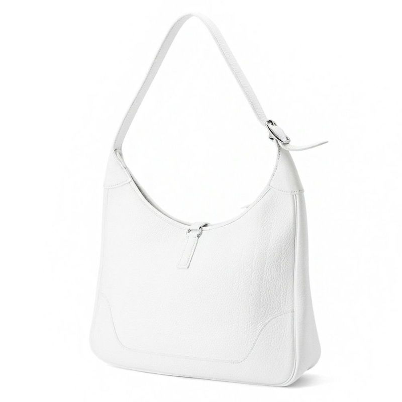 エルメス ショルダーバッグ トリム31 ホワイト/シルバー金具 トリヨンクレマンス □H刻印 白