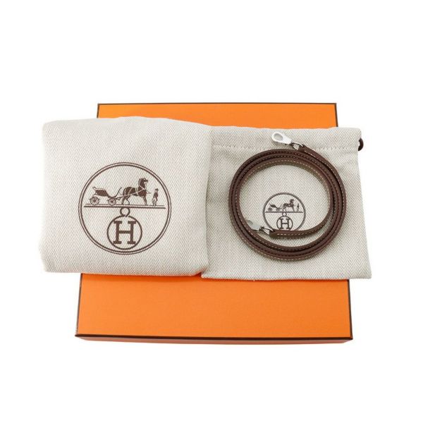 エルメス ハンドバッグ ミニケリー2 外縫い エトゥープ/シルバー金具 エプソン K印 2wayショルダー