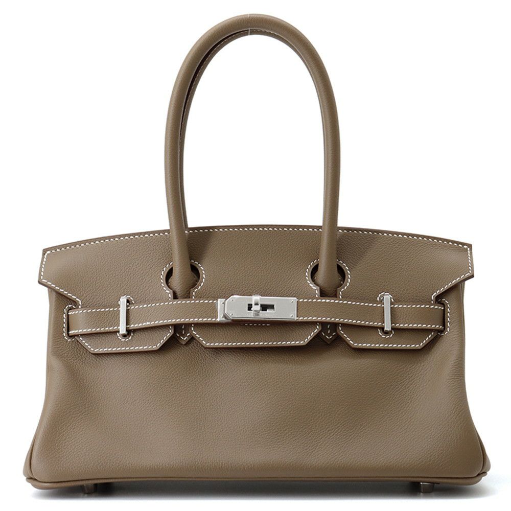 エルメス ショルダーバーキン29 エトゥープ/シルバー金具 エバーカラー K刻印 HERMES Birkin